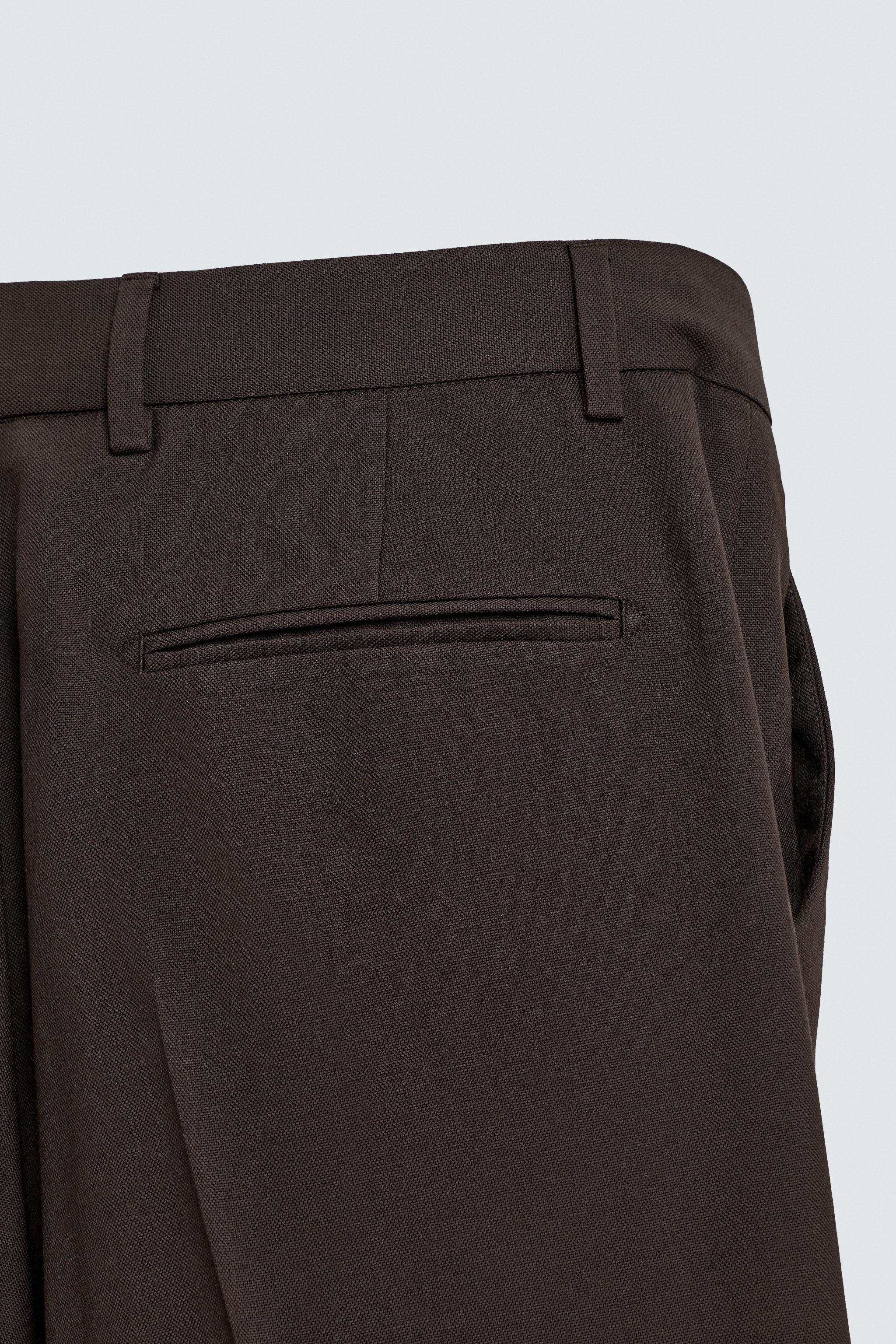 FLARE FIT SUIT PANTS WITH WOOL